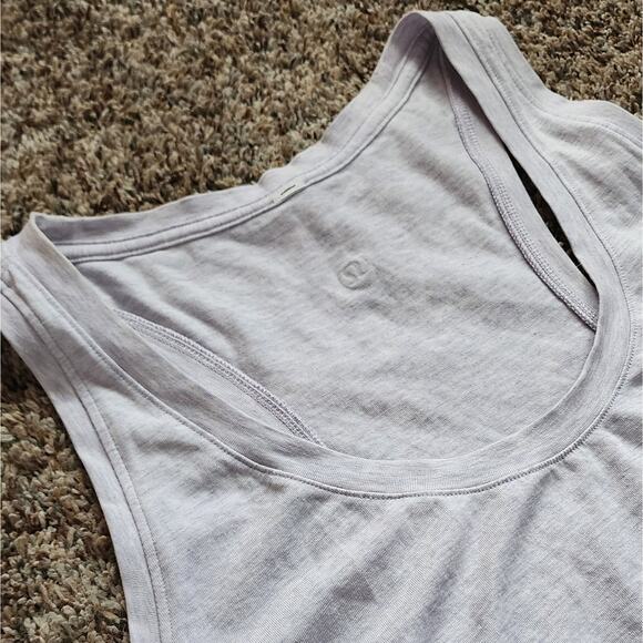 LULULEMON Love Tank Size 18 Heathered Lavender Dew Curvy Girl Gym Athleisure EUC - Picture 3 of 5